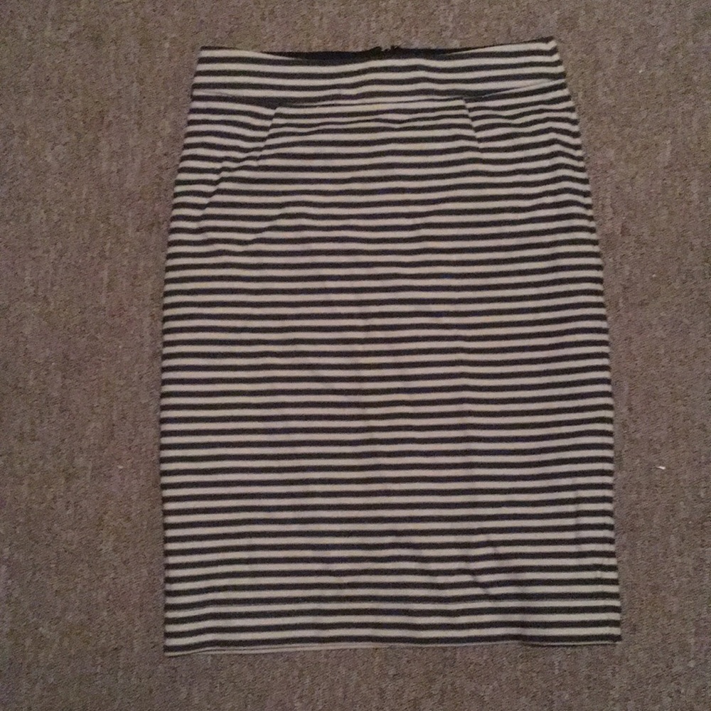 Striped High Waisted Skirt